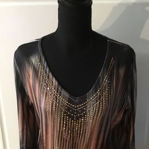 Live and let live top blouse women’s size L.  #N